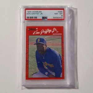 1990 Donruss #365 Ken Griffey Jr. PSA 8 - MLB Baseball Card